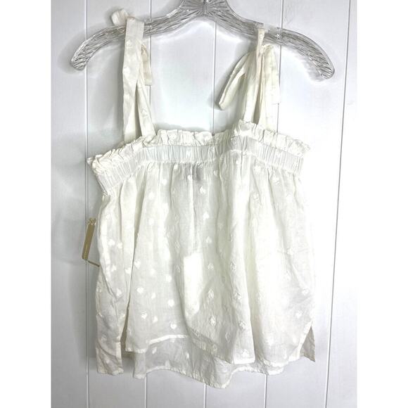Cleobella Ethical Essentials White Organic Cotton Heart Tank and Shorts XL NWT‎ - Picture 7 of 10